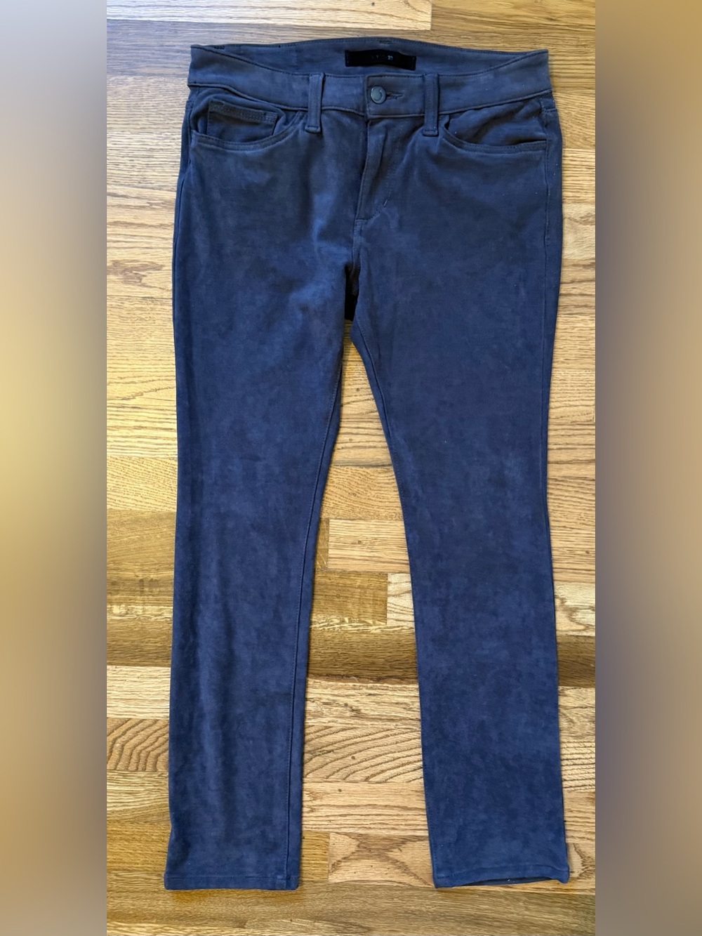 Joe's Jeans Navy Suede The Icon Skinny Pants, Size 28